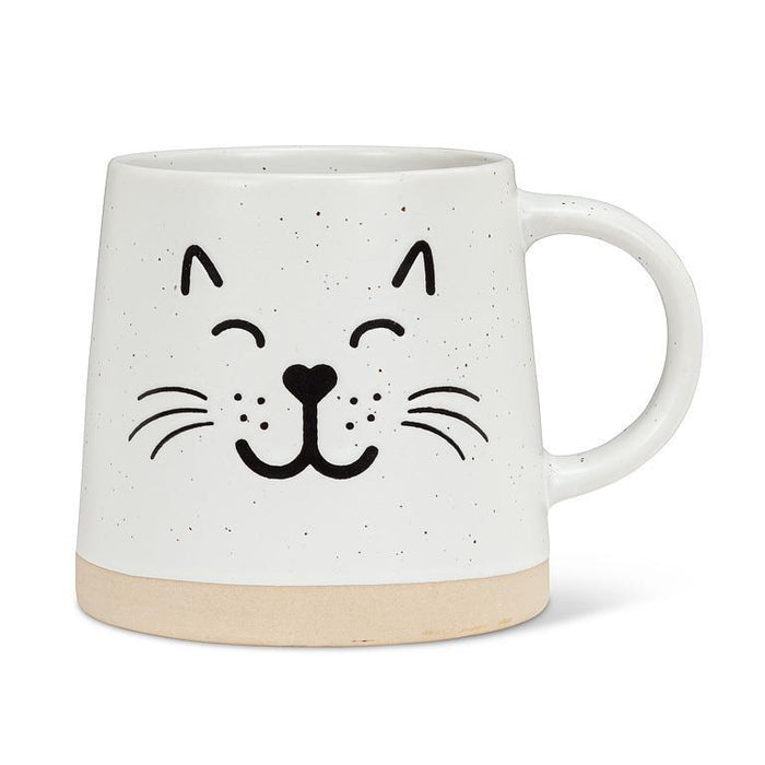 Abbott Wide Base Mug Cat Face - Bear Country Kitchen