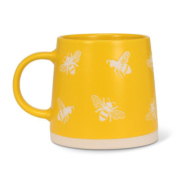 Abbott Wide Base Mug Yellow Bees - Bear Country Kitchen