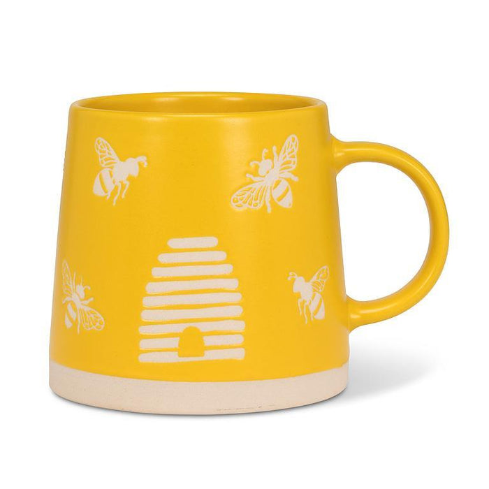 Abbott Wide Base Mug Yellow Bees - Bear Country Kitchen