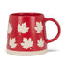 Abbott Wide Base Mug Maple Leaves Red - Bear Country Kitchen
