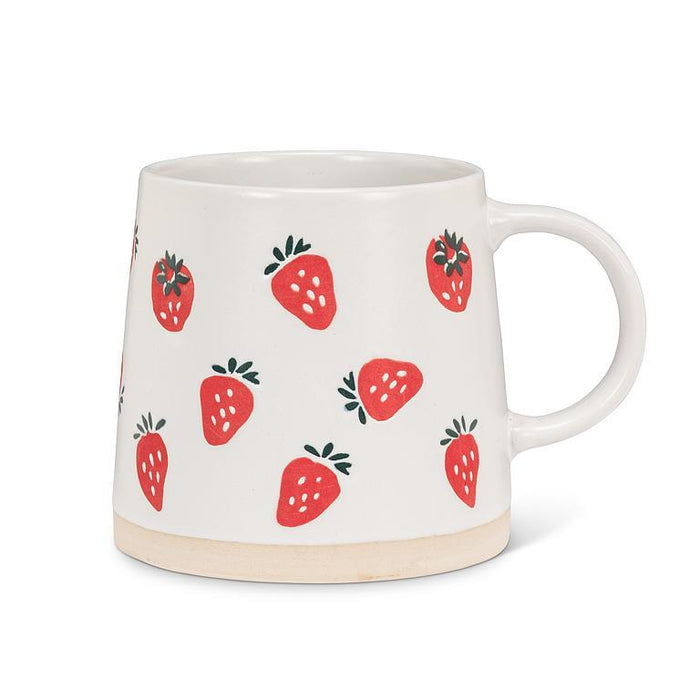 Abbott Wide Base Mug Strawberries - Bear Country Kitchen