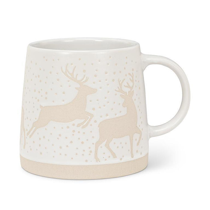Abbott Wide Base Mug with Reindeer