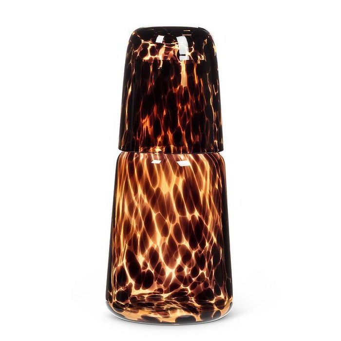 Abbott Bedside Carafe Fused Dots Amber - Bear Country Kitchen