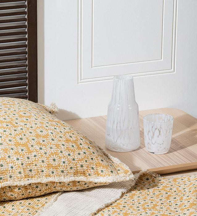 Abbott Bedside Carafe Fused Dots White - Bear Country Kitchen