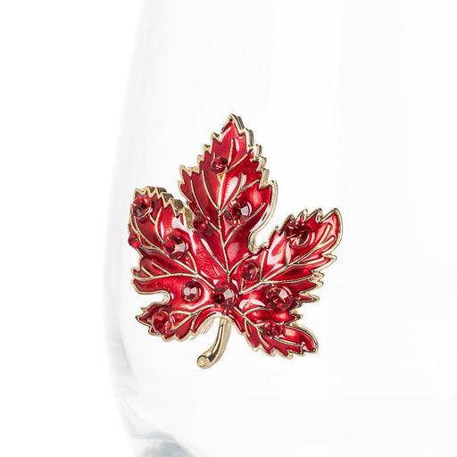 Abbott Stemless Wine Glass Jewel Maple Leaf - Bear Country Kitchen