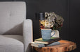 Abbott Wide Base Mug Graphic Stripes Blue - Bear Country Kitchen