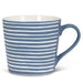 Abbott Wide Base Mug Graphic Stripes Blue - Bear Country Kitchen