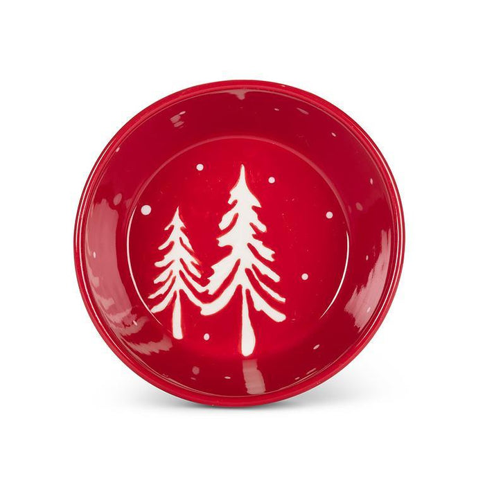Abbott Small Bowl Red Simple Trees