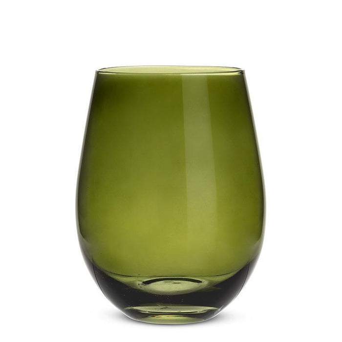 Abbott Stemless Wine Glass Green - Bear Country Kitchen