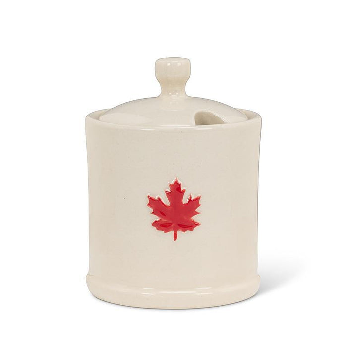 Abbott Covered Jam Jar Maple Leaf - Bear Country Kitchen