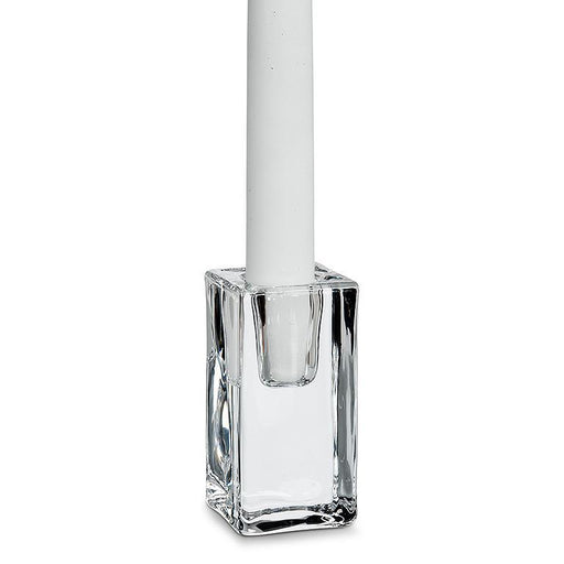 Abbott Tall Glass Block Taper Holder 8cm - Bear Country Kitchen