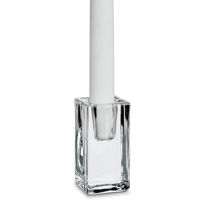 Abbott Tall Glass Block Taper Holder 8cm - Bear Country Kitchen