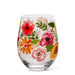 Abbott Stemless Wine Glass Bold Floral - Bear Country Kitchen