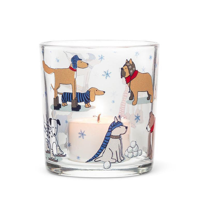 Abbott Votive Winter Sports Dog - Bear Country Kitchen