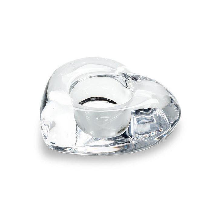 Abbott Thick Glass Heart Tealight Holder - Bear Country Kitchen