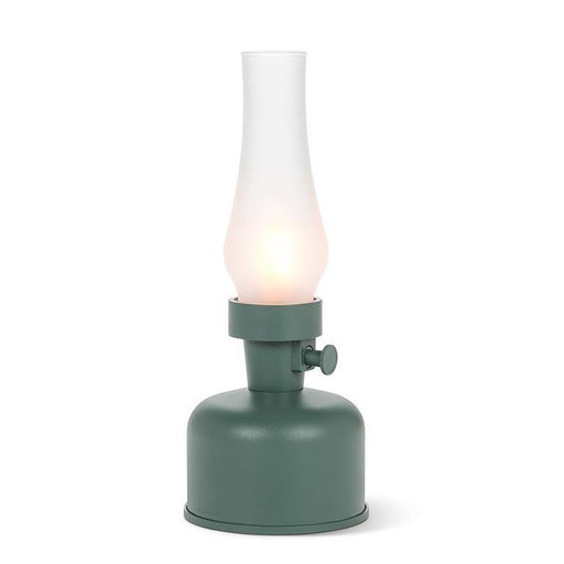 Abbott LED Lamp With Chimney Green - Bear Country Kitchen