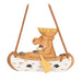Abbott Carved Ornament Moose in Canoe - Bear Country Kitchen
