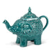 Abbott Ornate Elephant Teapot Teal - Bear Country Kitchen