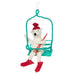 Abbott Felt Ornament Bear On Ski Lift - Bear Country Kitchen