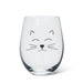 Abbott Stemless Wine Cat Face - Bear Country Kitchen