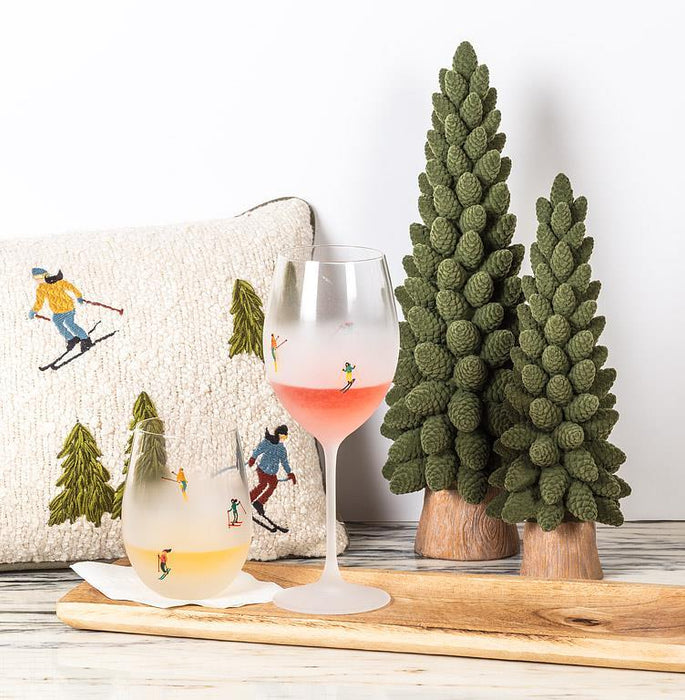 Abbott Stemless Wine Glass Ski Patrol