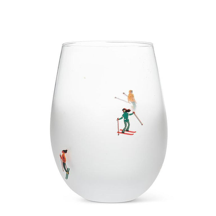 Abbott Stemless Wine Glass Ski Patrol