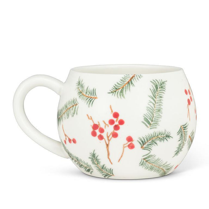 Abbott Ball Mug Pine & Berries