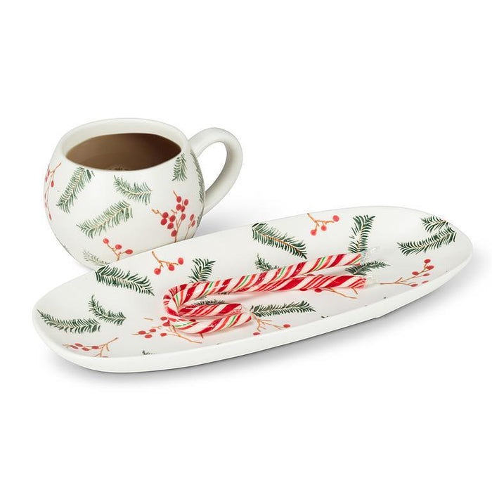 Abbott Ball Mug Pine & Berries