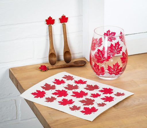 Abbott Maple Leaves Stemless Goblet - Bear Country Kitchen