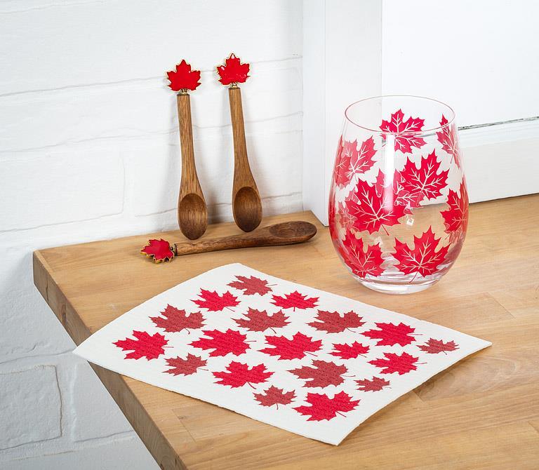Abbott Maple Leaves Stemless Goblet - Bear Country Kitchen