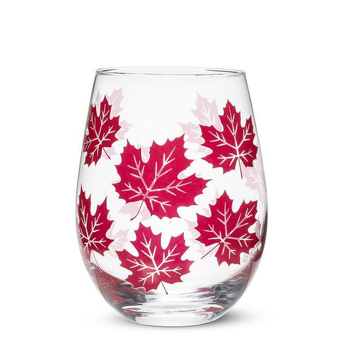 Abbott Maple Leaves Stemless Goblet - Bear Country Kitchen