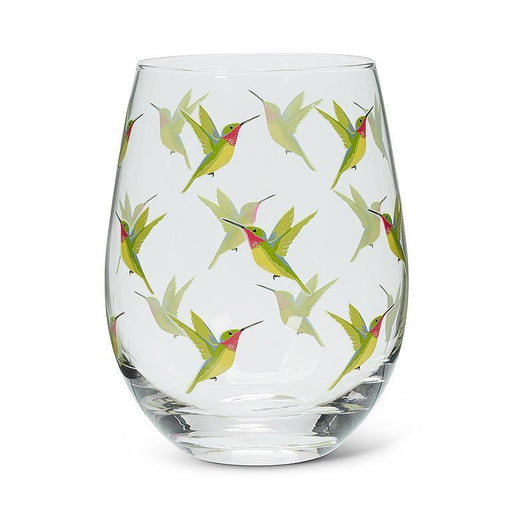 Abbott Stemless Wine Glass Hummingbird - Bear Country Kitchen