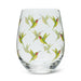 Abbott Stemless Wine Glass Hummingbird - Bear Country Kitchen