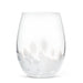 Abbott Stemless Wine Glass Fused Dots White - Bear Country Kitchen