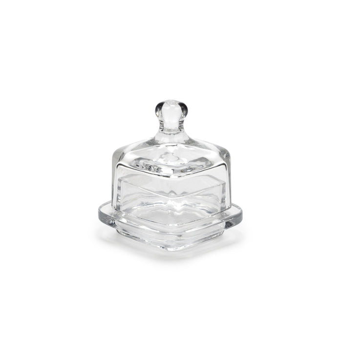 Abbott Square Glass Butter Dish - Bear Country Kitchen