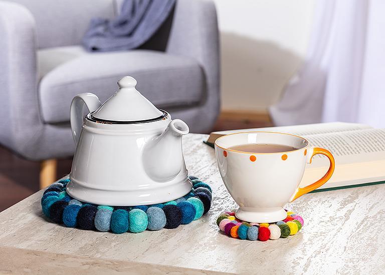 Abbott Round Felt Ball Trivet - Bear Country Kitchen