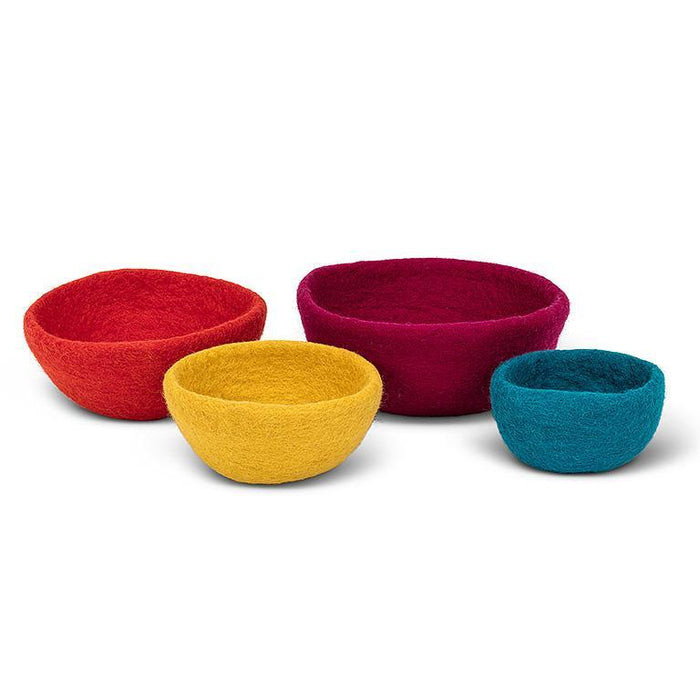 Abbott Set Of 4 Felt Nesting Bowls Multi Color - Bear Country Kitchen