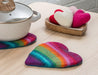 Abbott Heart Felt Trivet Rainbow Stripe - Bear Country Kitchen