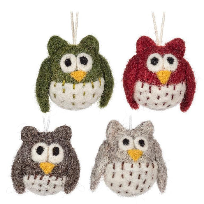 Abbott Mini Felt Owl Ornament