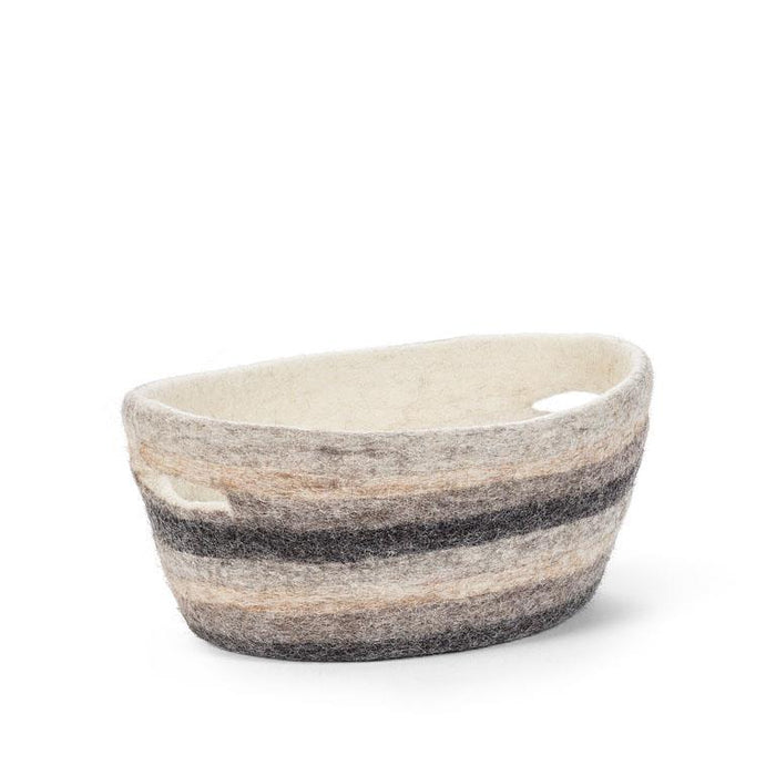 Abbott Small Oval Felt Basket - Bear Country Kitchen