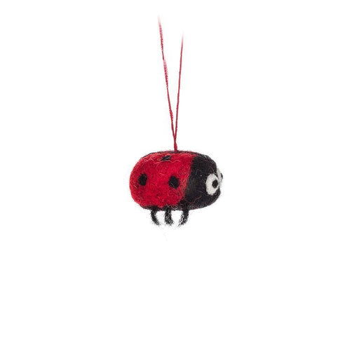 Abbott Ornament Felted Ladybug - Bear Country Kitchen