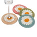 Abbot Felt Coaster Set Multi Color Daisy - Bear Country Kitchen