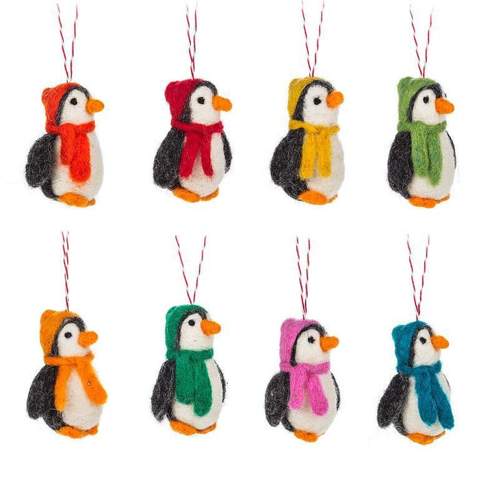Abbott Felt Ornament Penguin With Hat