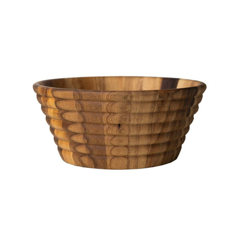 Ironwood Acacia Beehive Salad Bowl - Bear Country Kitchen