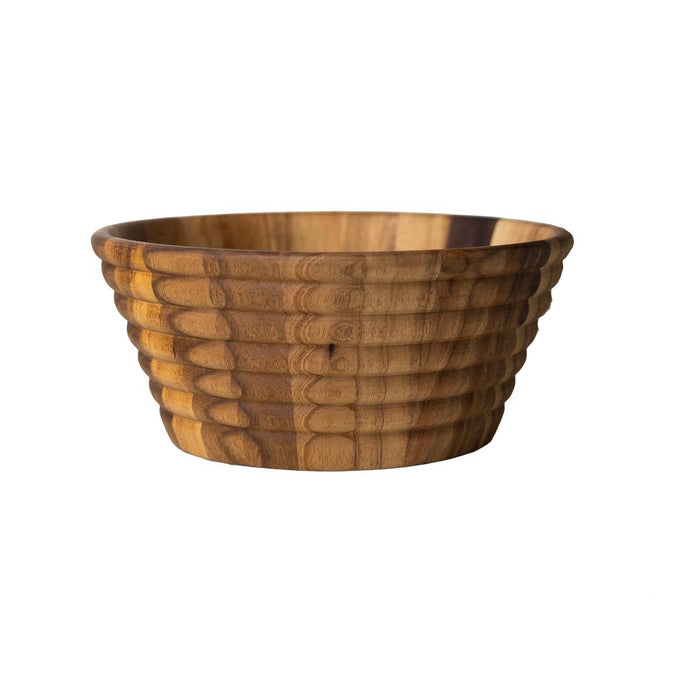 Ironwood Acacia Beehive Salad Bowl - Bear Country Kitchen