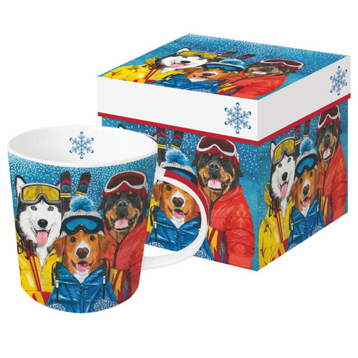 PPD New Bone China Mug In Giftbox Ski Dogs - Bear Country Kitchen