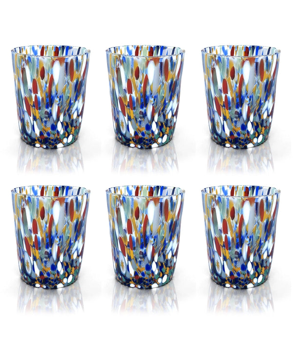 Mazzega Water Glass Harlequin - Bear Country Kitchen