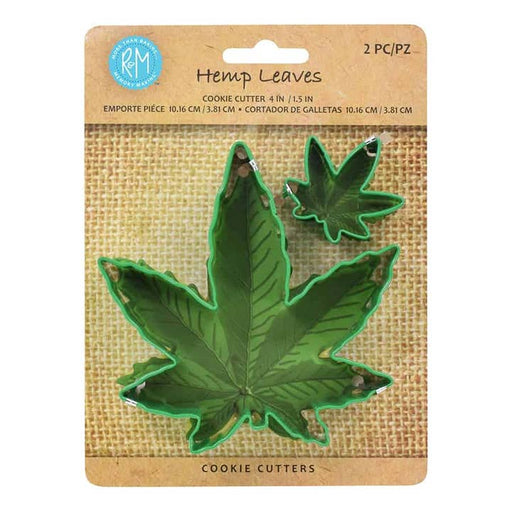 R&M Cookie Cutter Set Of 2 Hemp Leaves - Bear Country Kitchen