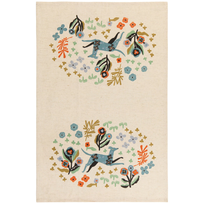 Danica Studio Linen Blend Dishtowel Set Of 2 Dogwood - Bear Country Kitchen