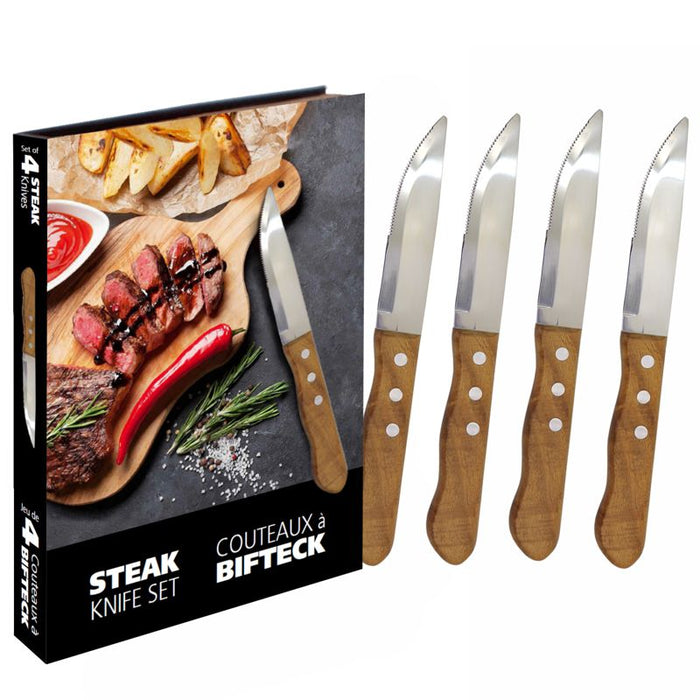 Natural Living Set Of 4 Steak Knives - Bear Country Kitchen